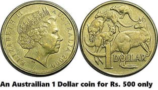 10 Different Dollar Coins of 10 Different Countries (USA, NZ, Canada+)