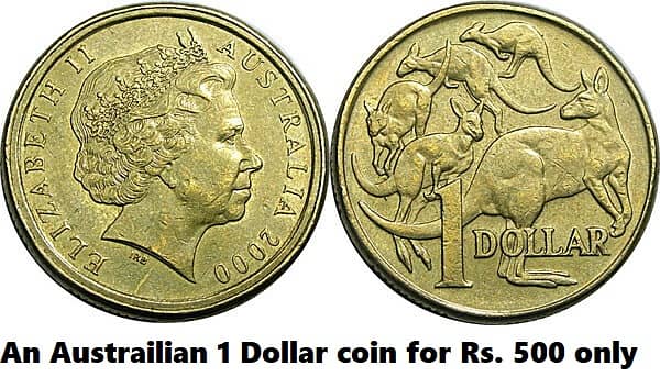10 Different Dollar Coins of 10 Different Countries (USA, NZ, Canada+) 0