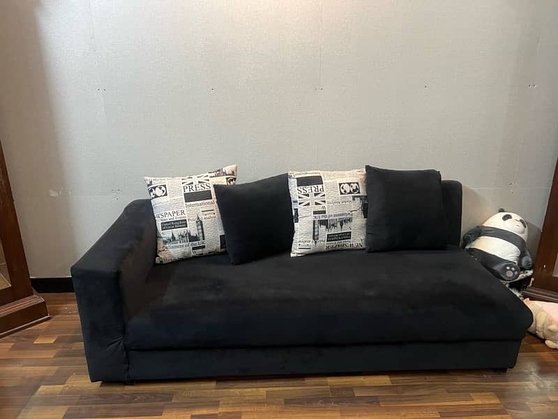 2 L shape sofas urgently sale 10 by 10 condition 1