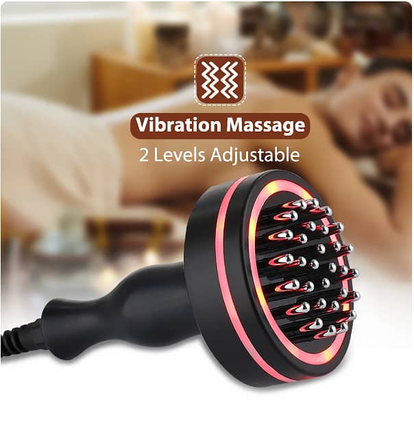 Electric Body Massager Therapy Meridian Brush Vibration Infrared 4