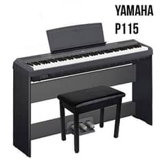 Yamaha  P115 digital piano 3 pedal / wooden stand / bench 1 Y warranty