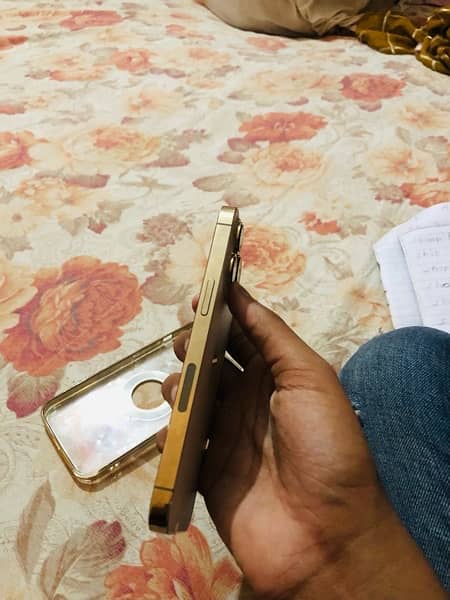 Iphone 13 pro non pta off white colour with golden boarder 3
