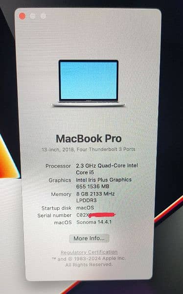MacBook Pro 13-inch 2018 Four Thunderbolt 3 Ports 7