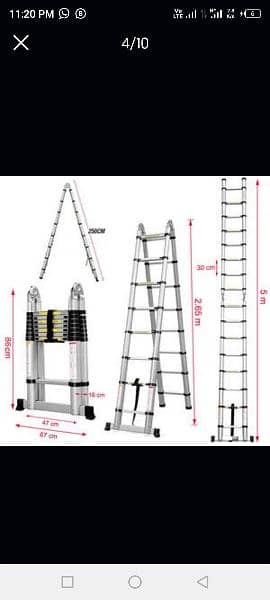 Telescopic ladder imported single/ double 5