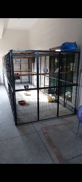 folding cage, 18 ft x 6 ft x 6 ft, 10 no wire 0
