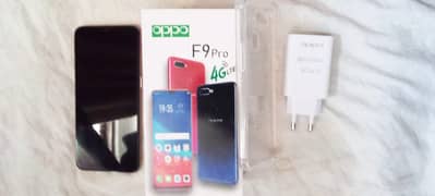 Oppo f9 pro with original charger and box