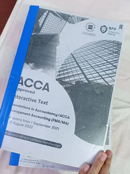 Acca F2 management accounting book bpp and kaplan study text 1