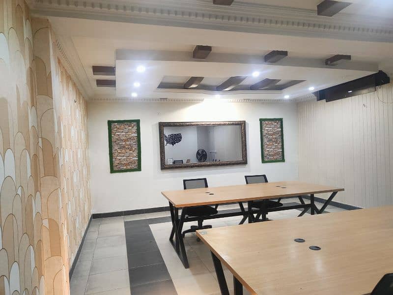 Furnished office for rent in Johar town near  emporium 5