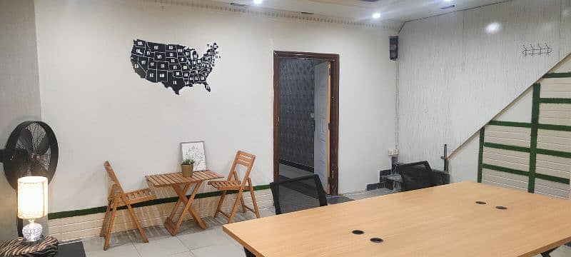 Furnished office for rent in Johar town near  emporium 8