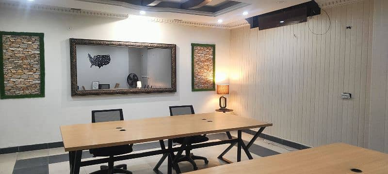 Furnished office for rent in Johar town near  emporium 10