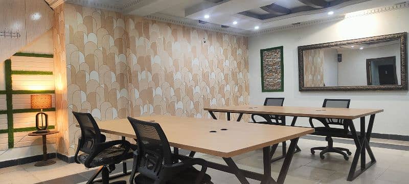 Furnished office for rent in Johar town near  emporium 12