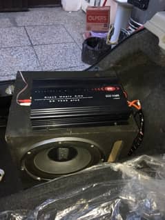 WOOFER AND AMPLIFIER FOR SALE. (4 channel)