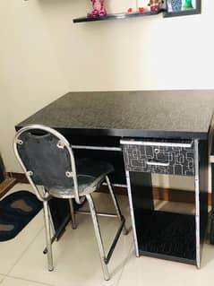 Fancy Computer Table with Chair.