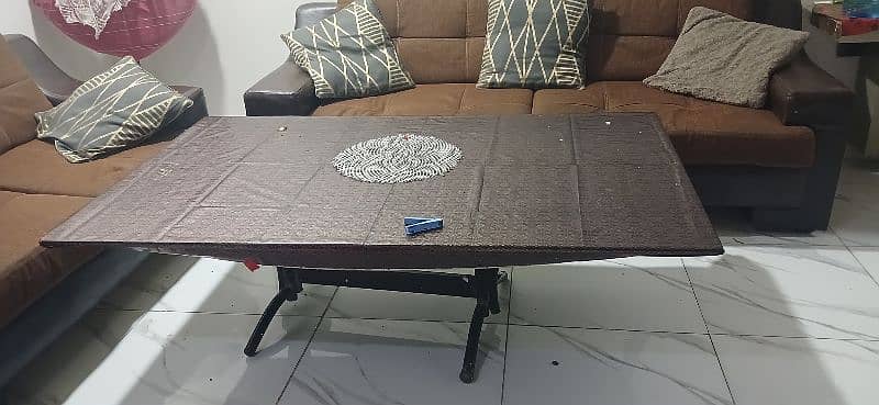 5seater sofa with larged glass table 2