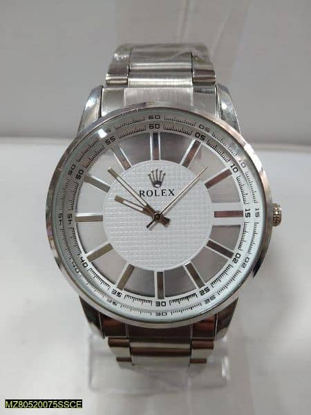 Men's Formal analogue Watch colour silver 0