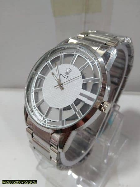 Men's Formal analogue Watch colour silver 1