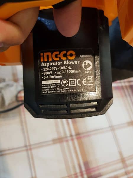 Ingco Aspirator Blower + Vacuum Cleaner 800W 8