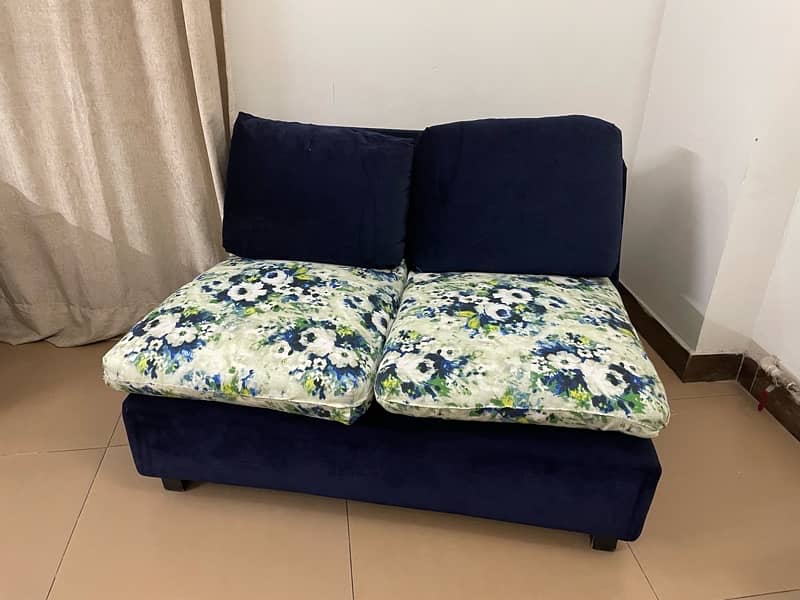 2 seater sofa made of solid wood 3