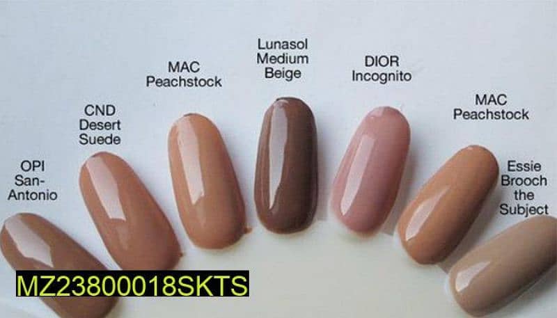 Nude nail polish set 3