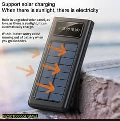 solar charge outdoor portable power bank