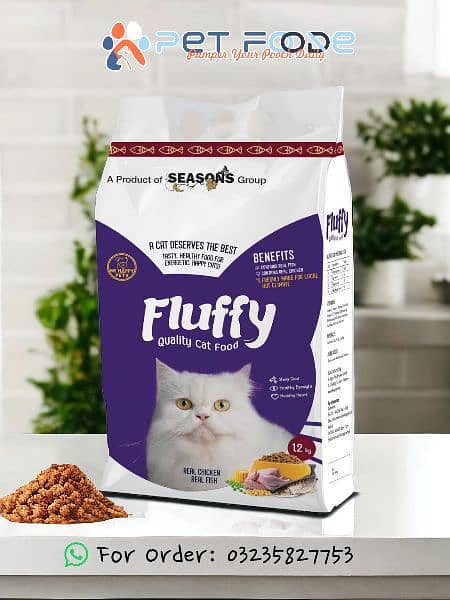 Fluffy 1.2kg Quality cat food 0