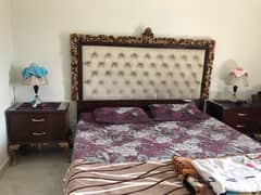 bed set/side tables/wooden bed/dressing/Furniture 0