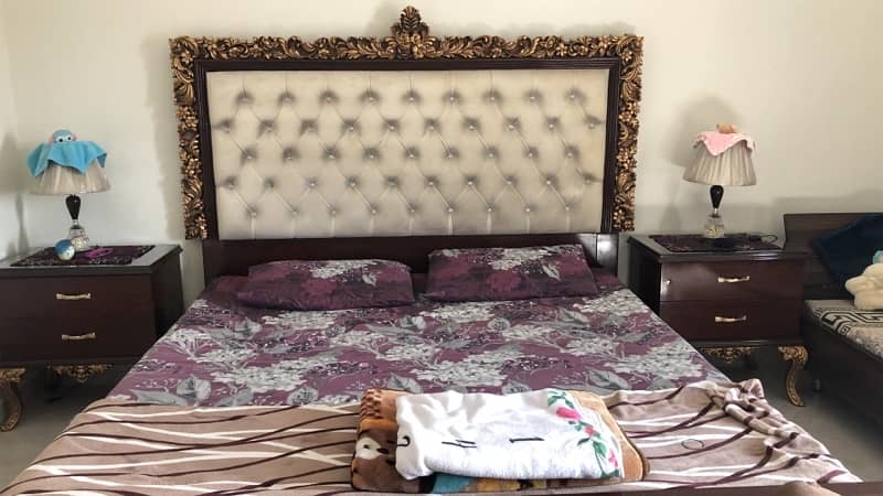 bed set/side tables/wooden bed/dressing/Furniture 2