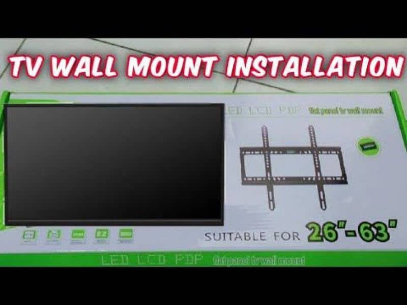 Led TV Installation on wall 0