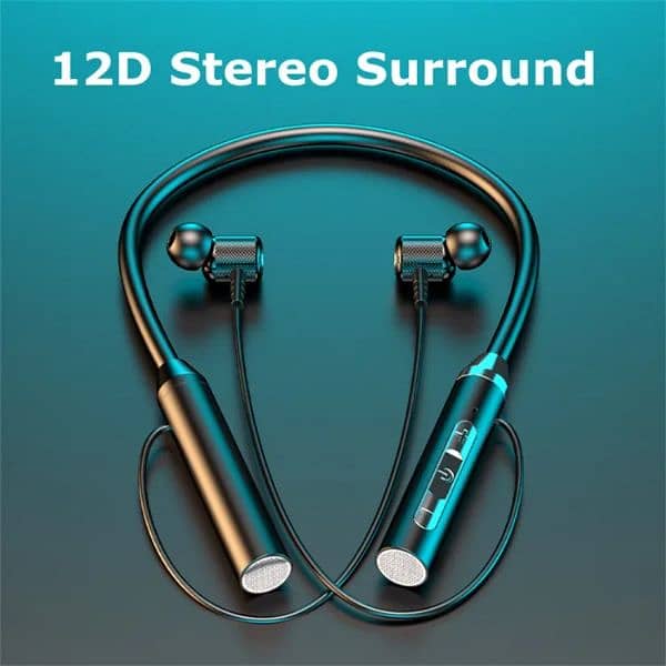 Wireless Bluetooth-compatible 5.2 Hanging Neck Headphones 8