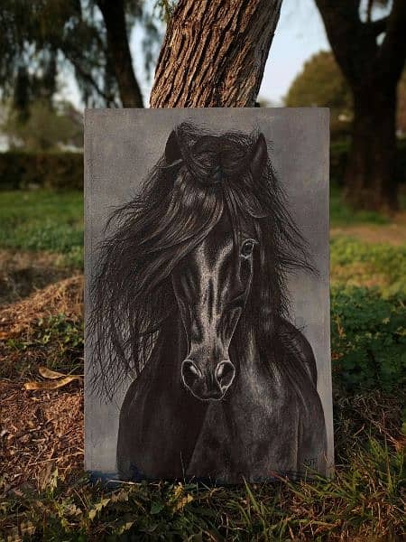 Aesthetic Horse Oil Painting 0