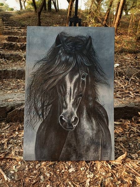 Aesthetic Horse Oil Painting 1
