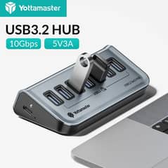 YOTTAMASTER 07 PORT USB 3.2 GEN2 10GBPS DATA HUB EXTENSION!!