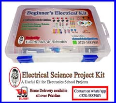 Electrical components kit for science school projects.