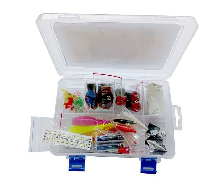 Electrical components kit for science school projects. 1