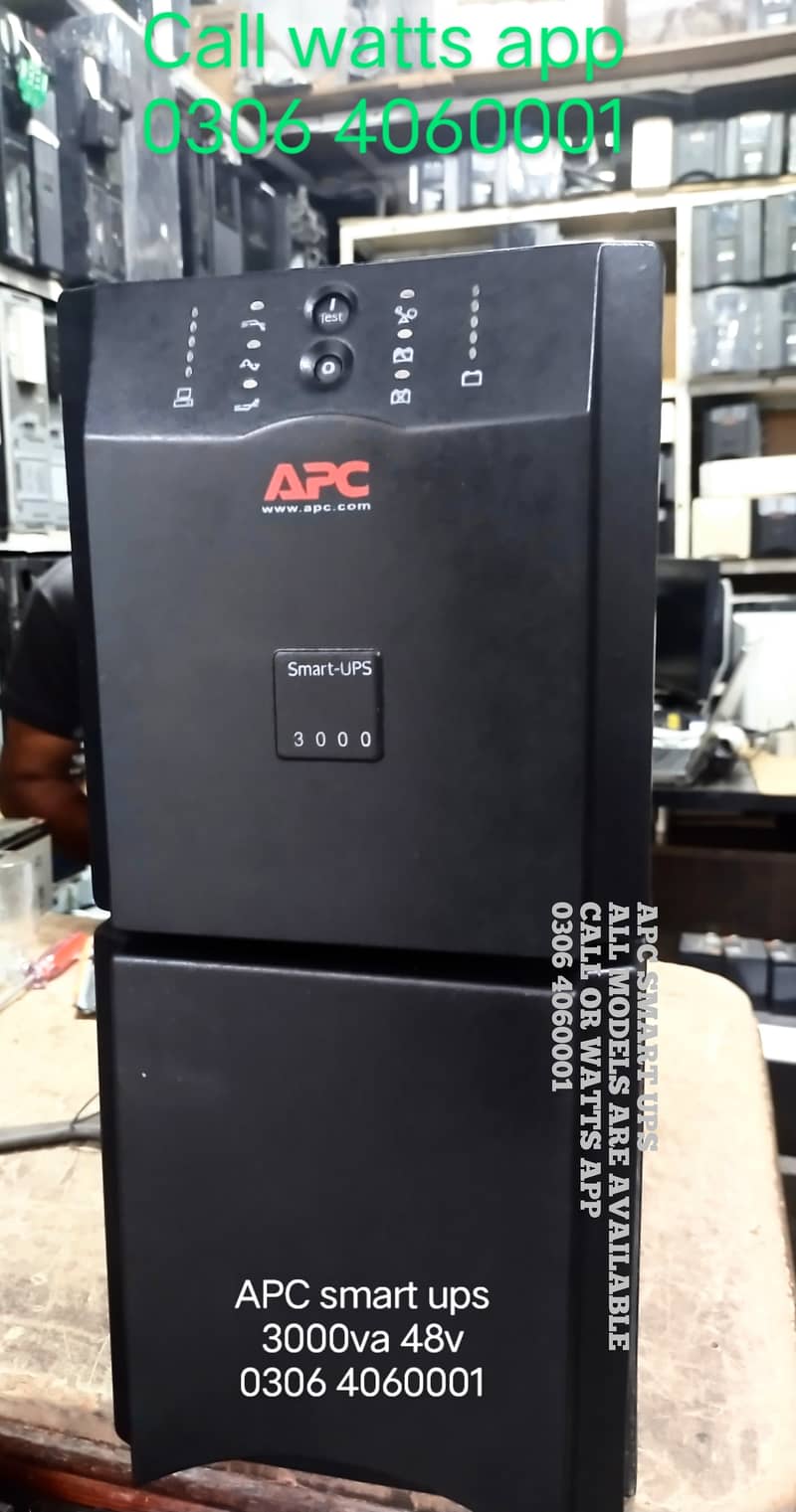 APC smart Ups 3kvA RM 2700watts 48v pure sine wave ups 10
