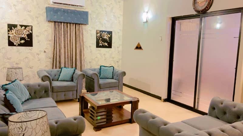 Beautiful Clean Furnished House For Short Term Per Day Rent Johar Mor 9