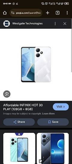 Infinix hot 30 play  8 64  6 month warranty available Num  3066641677