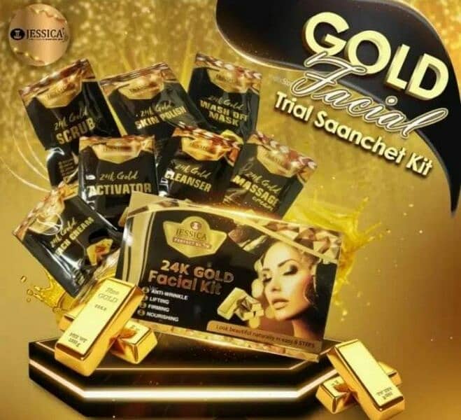 *Jessica* Gold
24k Gold Trial Facial kit 0