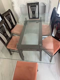 Dining Table for sale - 1 year used - 60k