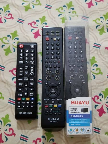 Samsung LCD/LED Remotes (Orignal + 2 Huayu) Pack of 3 0