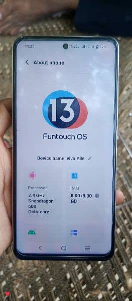 vivo y36 16 256 3days use only 4