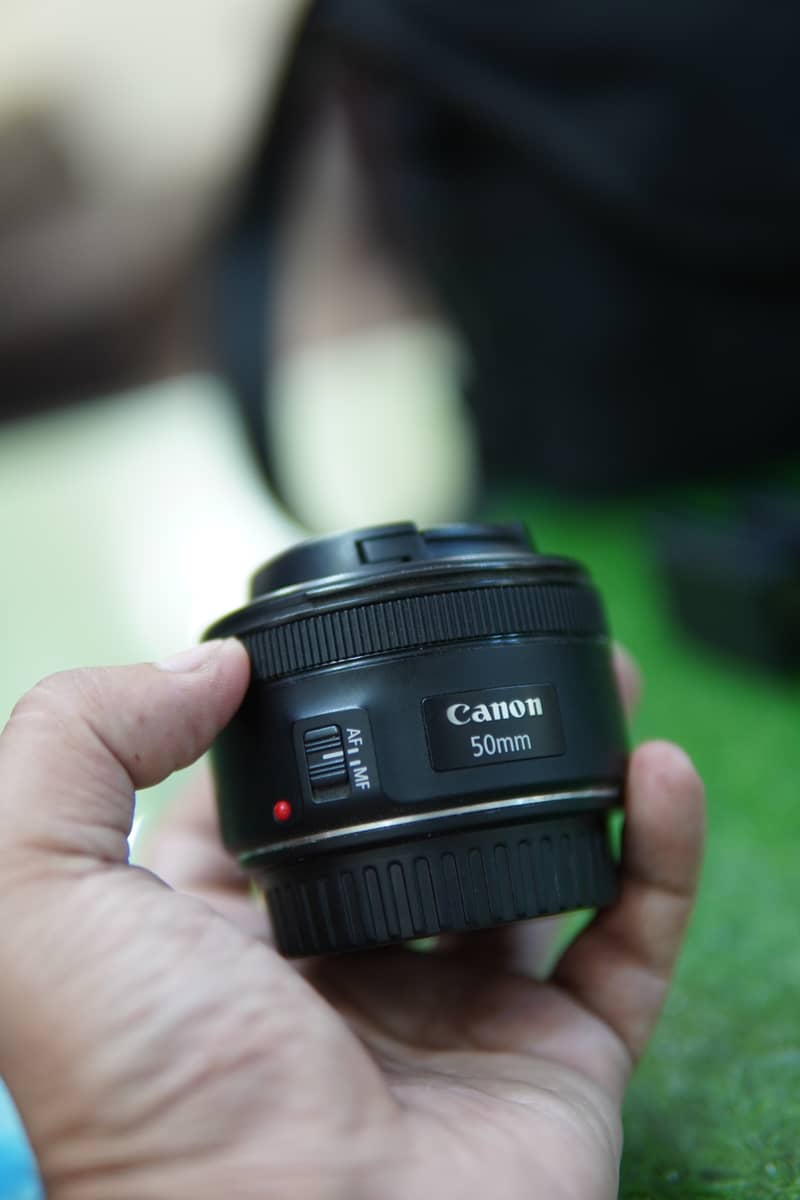 Canon 50mm 1.8stm, Canon 18-55mm image stabilizer with free bag+2 bat. 3