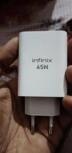 Infinix zero 30 45 wat charger original box wala 03129572280 2