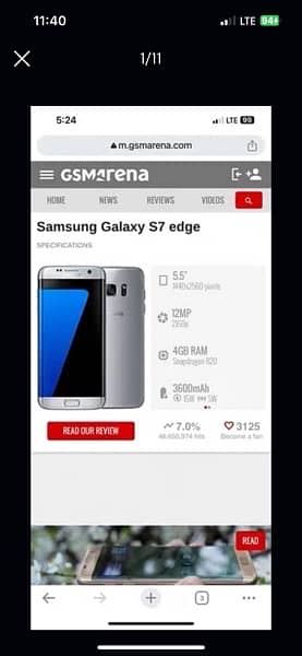 Samsung s7 edge (EXCHANGE POSSIBLE ) 0