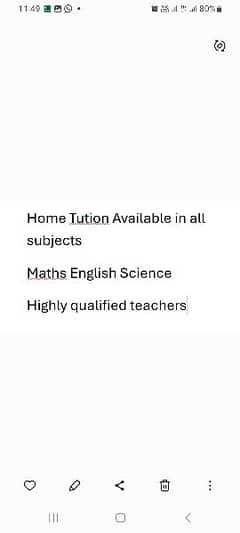 Maths English science Home  tution available Expert highly qualified