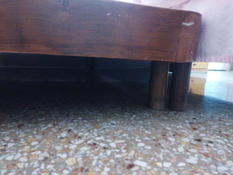 wooden single bed (used) 1