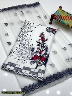 •  Fabric: Khaddi Net
•  Shirt: Embroidered
