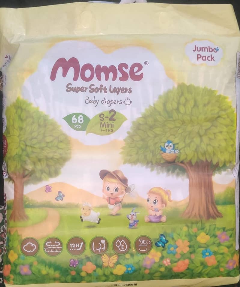 MOMSE AND BONAPAPA PAMPERS/DIAPERS FOR SALE IN LAHORE 6