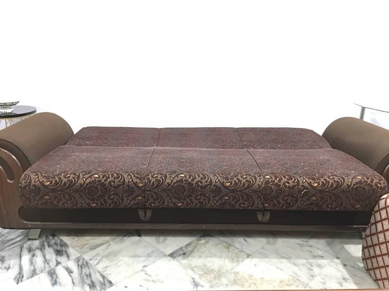 Sofa Cum Bed Wooden Frame High Quality Foam 1