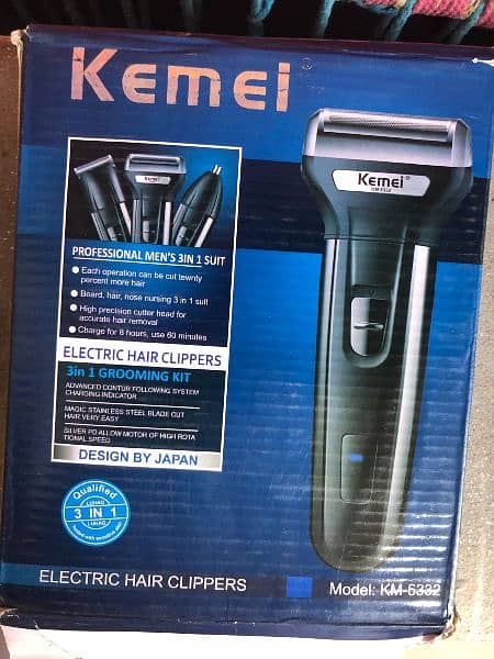 Kemei Hair Cutting and Shaving Kit 1